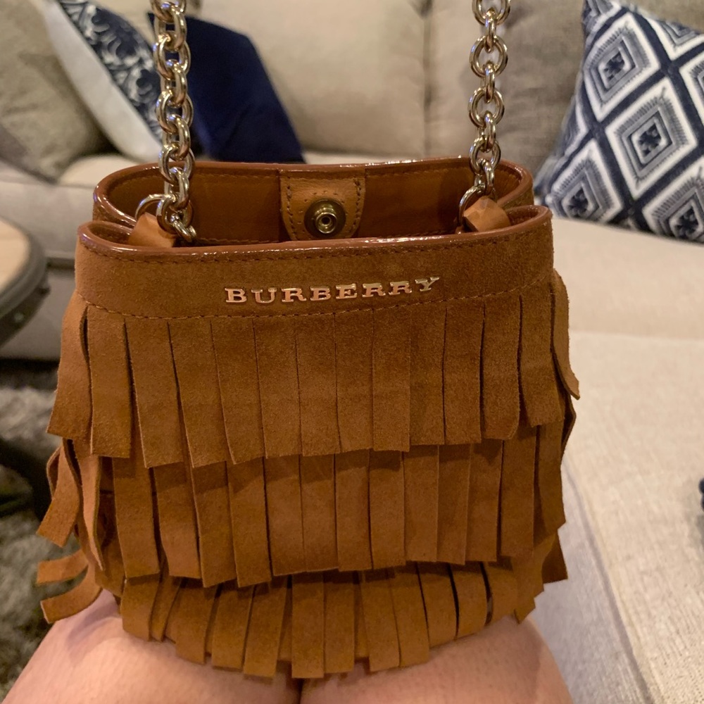 Burberry Baby Bucket Fringe Bag